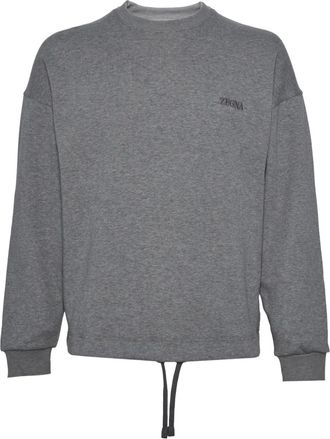 Ermenegildo Zegna Felpa con logo - Grigio