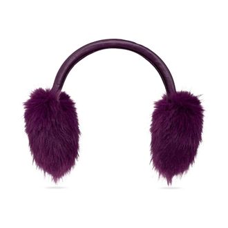 Balenciaga Orejeras de pelo con logo - Accessories - Mujer - P&uacute;rpura - ONE SIZE