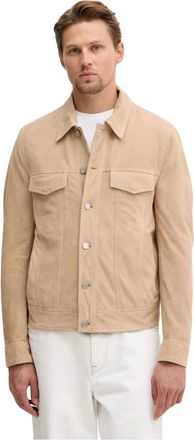 Trussardi Heren, Jassen, Beige, Maat: 2XL Su&egrave;de
