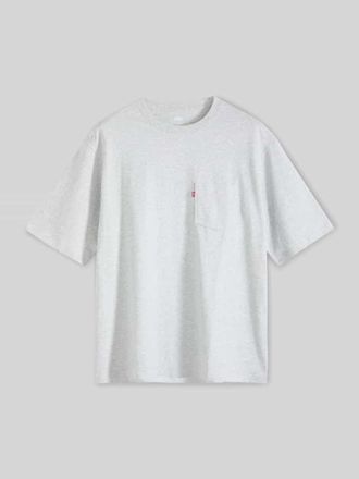 Levi's Loose Fit T-Shirt aus reiner Baumwolle in Hellgrau, Gr&ouml;&szlig;e XXL
