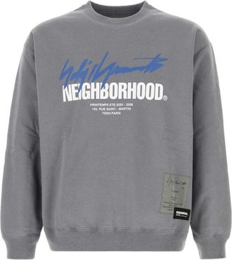 Yohji Yamamoto Grey Crew Neck Sweatshirt
