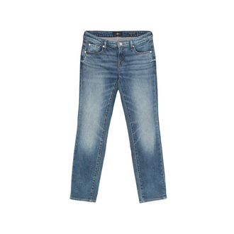 7 For All Mankind Faded Five-pocket Jeans