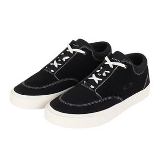 Oakley Mens Banks Low Canvas Trainers, black white, 6.5 UK