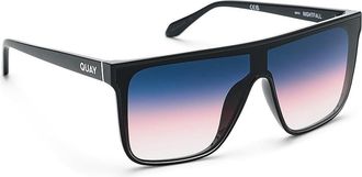Quay Nightfall Medium Fashion Sunglasses Black/Green, Plastic