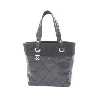 Chanel Pre-owned Tote Bags, female, Black, Size: ONE SIZE Pre-owned Paris Biarritz Tote Bag