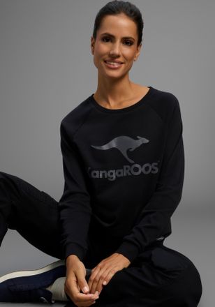 Kangaroos KangaROOS, Langarm, figurumspielender Schnitt, mit Print, Rundhalsausschnitt