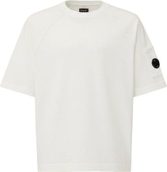 C.P. Company HEAVY COTTON LENS T SHIRT Size: XL, colour: WHITE