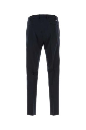 Pantaloni Torino Mens Midnight Blue Stretch Wool Pant Pantaloni Trousers