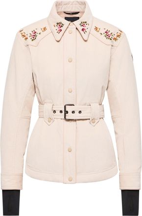 Moncler Moncler Olonne Insulated Ski Shirt Jacket, Women, Beige, Size: 0