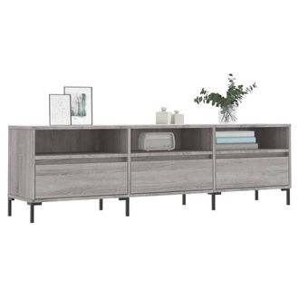 Berkfield Home TV Cabinet Grey Sonoma 150x30x44.5 cm Engineered Wood