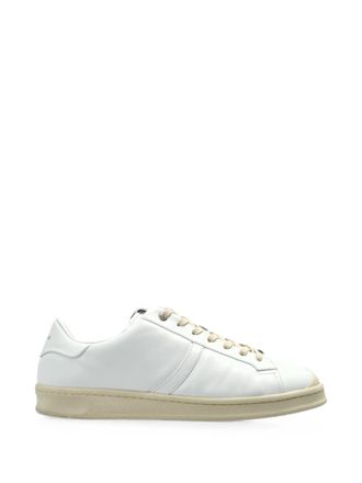 Jil Sander White Leather Low-Profile Sneakers