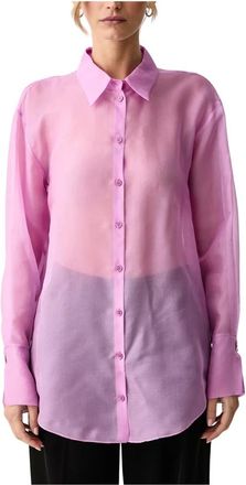 Patrizia Pepe Camicia in seta - - Blouses & Shirts - Donna - Rosa - M