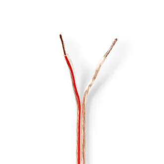Nedis Cable Alto 2x 150 Mm Koppar 150 Metros Redondo Pvc Transparente Carrete
