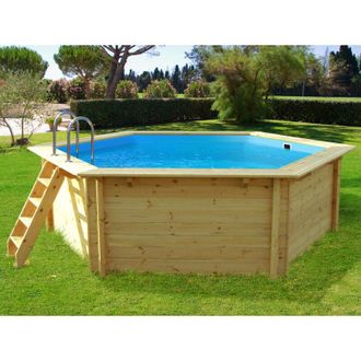 Habitat et Jardin Piscina De Madera hawai - 4.10 X 1.18 M