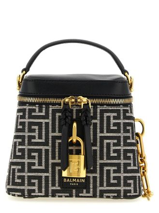 Balmain Black Pulse Vanity Mini Crossbody Bag