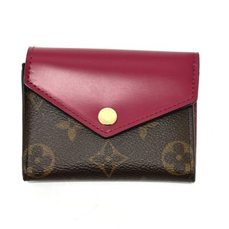 Louis Vuitton Monogram Brown Fuchsia Monogram Wallet (Tri-Fold) (Pre-Owned)