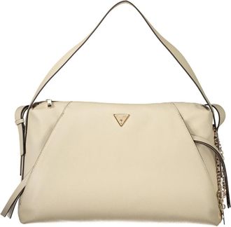 Guess Devon Grote Schoudertas - Dames - Schoudertassen - Beige - ONE Size - Tassen