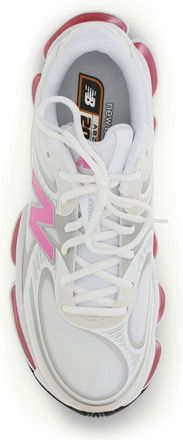 New Balance Unisex Sneakers 2000 White-Pink Upper Fabric Trainers White/pink