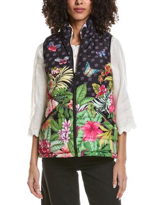 Johnny Was Puffer Reversible Vest