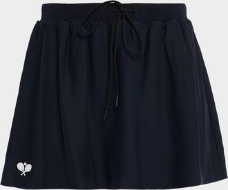 Frame Denim The Tennis Drawstring Silk Skirt