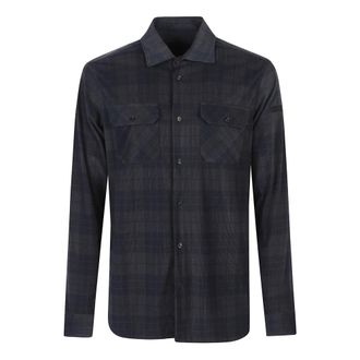 Roberto Ricci Design Casual Shirt - Heren - Casual Overhemden - Blauw - L - Overhemden