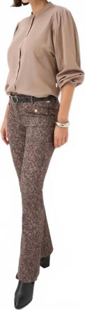 Brax Shakira Leo Print Pant In Animal