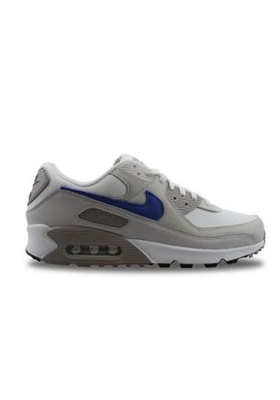 Nike Nike Air Max 90 Mens Shoes (DM0029-110, White/College Grey/Summit White/Racer Blue), White/College Grey/Summit White/Racer Blue, 10.5 UK