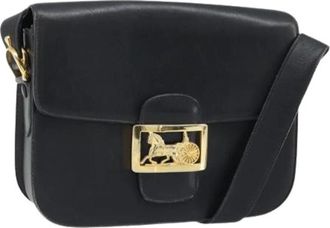 Celine Pre-owned Vintage Schoudertas - Dames - Vintage Schoudertas - Zwart - ONE Size - Leer - Vintage