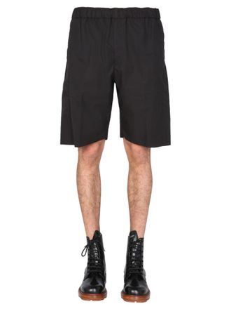 Alexander McQueen Black Solid Shorts