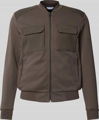 Antony Morato Slim Fit Sweatjacke mit Viskose-Anteil Modell Neuter in Oliv, Größe XXL