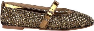 Alma En Pena Net ballerina met strass - Dames - Ballerinas - Geel - 41 EU - Schoenen
