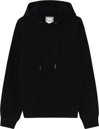 Wooyoungmi Cotton Floral Print Hoodie - male - WOOYOUNGMI - Hoodies - Black - XS - Sweatshirts & Hoodies