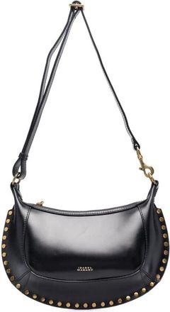Isabel Marant Oskan Moon Schoudertas - Dames - Schoudertassen - Zwart - ONE Size - Leer - Tassen