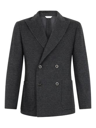 Boglioli double-breasted check blazer - Grey