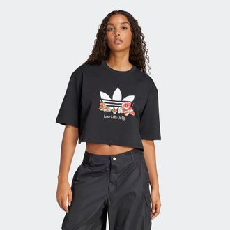 adidas T-Shirt ADIDAS ORIGINALS NELSON T-shirt, Damen, Gr. XXL, schwarz, Obermaterial: 100% Baumwolle, Shirts T-Shirt, sportlicher Stil, f&uuml;r Freizeit und All