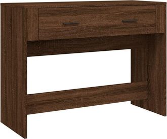 vidaXL Vidaxl - Mesa consola madera contrachapada roble marrón 100x39x75 cm