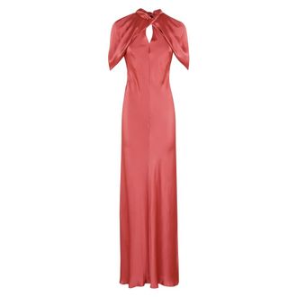 Alberta Ferretti Dames, Jurken, Roze, Maat: XS Satijn