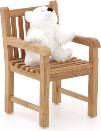 Kees Smit Kinder tuinstoel 35x40x56cm/KiKabeer Groot 30cm wit