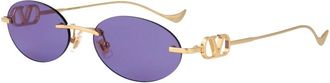 Valentino Vg0032S Zonnebril - unisex - Accessoires - Geel - Maat: 53 MM Nylon