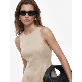 Koton Sleeveless Linen Blend Top with Flare in Mink at Nordstrom, Size 4