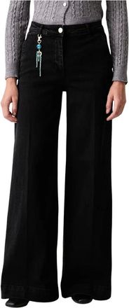 Fracomina Jeans a gamba larga - - Trousers - Donna - Nero - W26