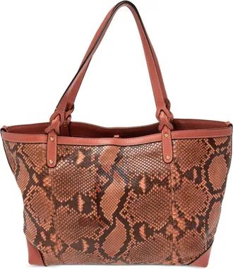 Gucci large hook-fastened tote bag - women - Leather/Leather - One Size - Pink