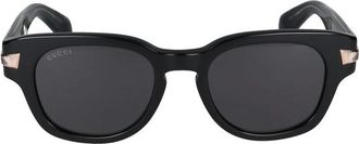 Gucci Zonnebrillen - Heren - Zonnebrillen - Zwart - 51 MM - Accessoires