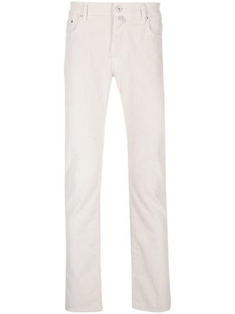 Jacob Cohen mid-rise straight-leg trousers - men - Spandex/Elastane/Modal/Cotton - 34 - Neutrals