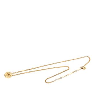 Dior Pre-owned Dior Gold Plated Strass CD Logo Pendant Necklace Ladies X0L73DX3ZM4VK41P