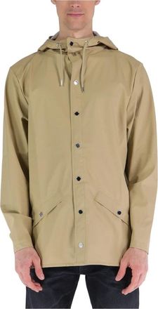 Rains Waterdichte Parka - Heren - Parka Jassen - Beige - XL - Polyester - Jassen