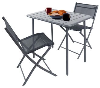 VCM 3 Piezas Bistroset Balc&oacute;n Garden Sumila 79x80x55 - Vcm