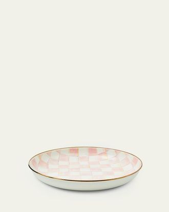 MacKenzie-Childs Rosy Check Enamel Abundant Bowl