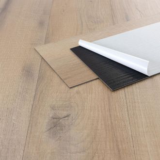 ML Design Ml-design Suelo Vinilo Autoadhesivo De Pvc, Baldosas Adhesivas Aspecto De Madera Roble R&uacute;stico Claro, Vinilico Adhesivo Impermeable, Antideslizante 91
