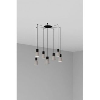 Faro Barcelona Kombo L&aacute;mpara Colgante Gris &Oslash;120 7l 68591-7l